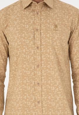 Erkek Kum Uzun Kollu Gömlek - 50292109002