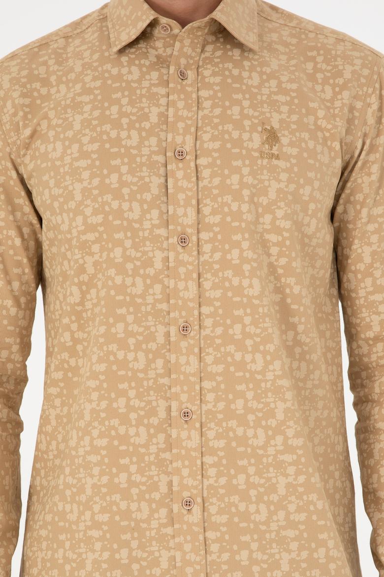 Erkek Kum Uzun Kollu Gömlek - 50292109002