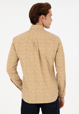 Erkek Kum Uzun Kollu Gömlek - 50292109002