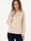Kadın Kum Uzun Kollu Basic Gömlek
