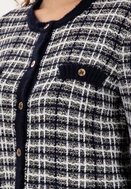 Kadın Lacivert Triko Hırka - 50294222005