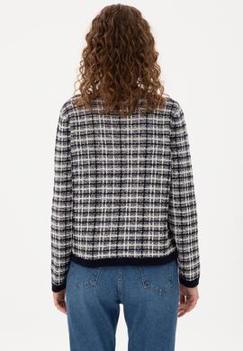 Kadın Lacivert Triko Hırka - 50294222005