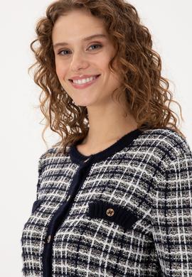 Kadın Lacivert Triko Hırka - 50294222005