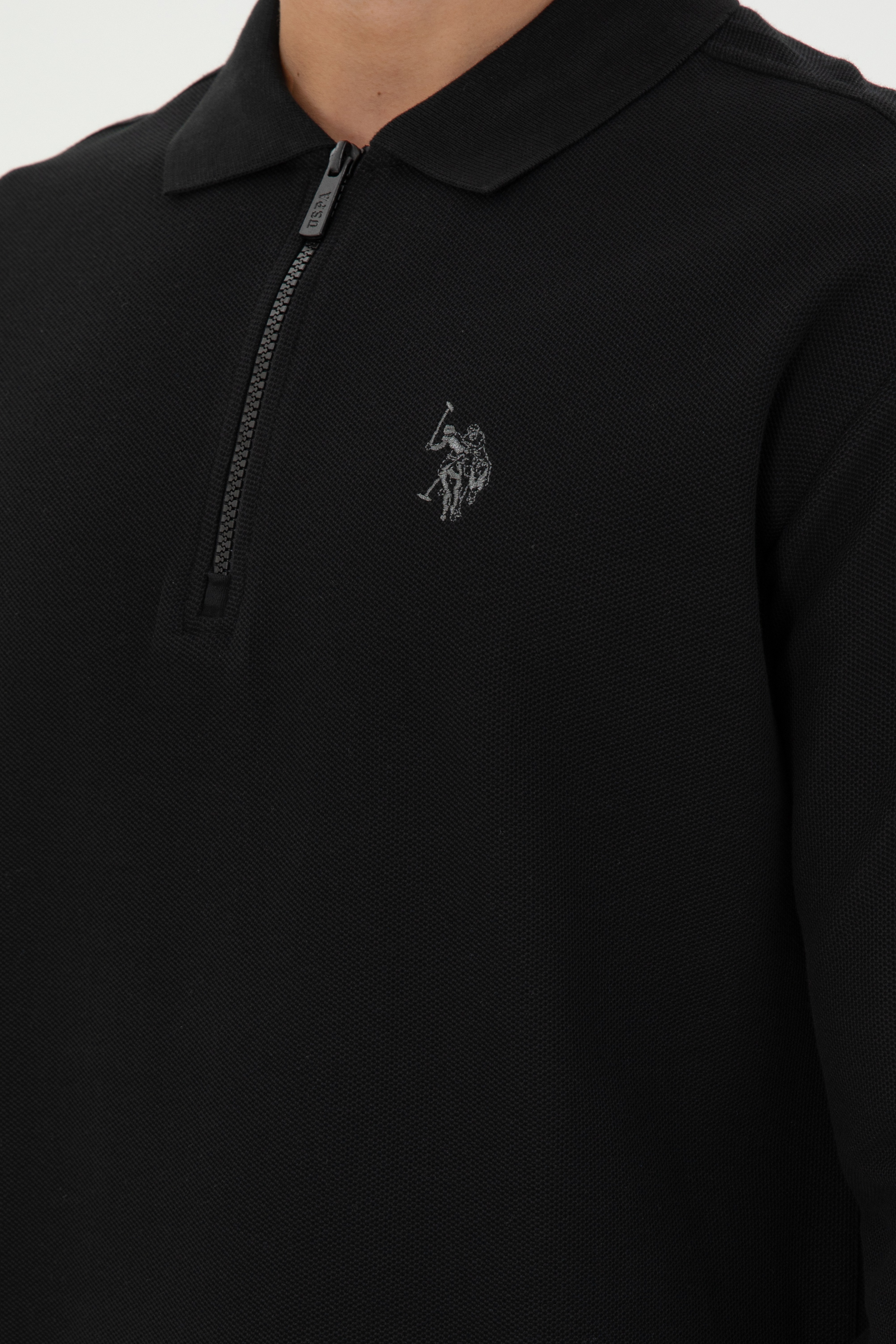 Erkek Siyah Sweatshirt - Image 7