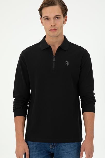 Erkek Siyah Sweatshirt