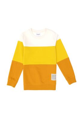 Erkek Çocuk Hardal Bisiklet Yaka Sweatshirt - 50293549026