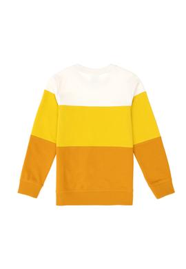 Erkek Çocuk Hardal Bisiklet Yaka Sweatshirt - 50293549026