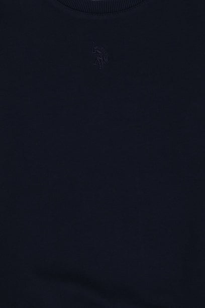 Erkek Çocuk Lacivert Bisiklet Yaka Sweatshirt