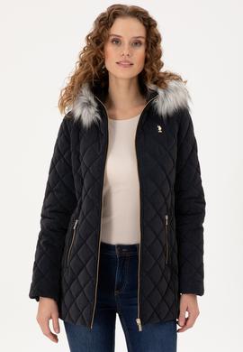 Kadın Lacivert Deri Mont - 50297230013