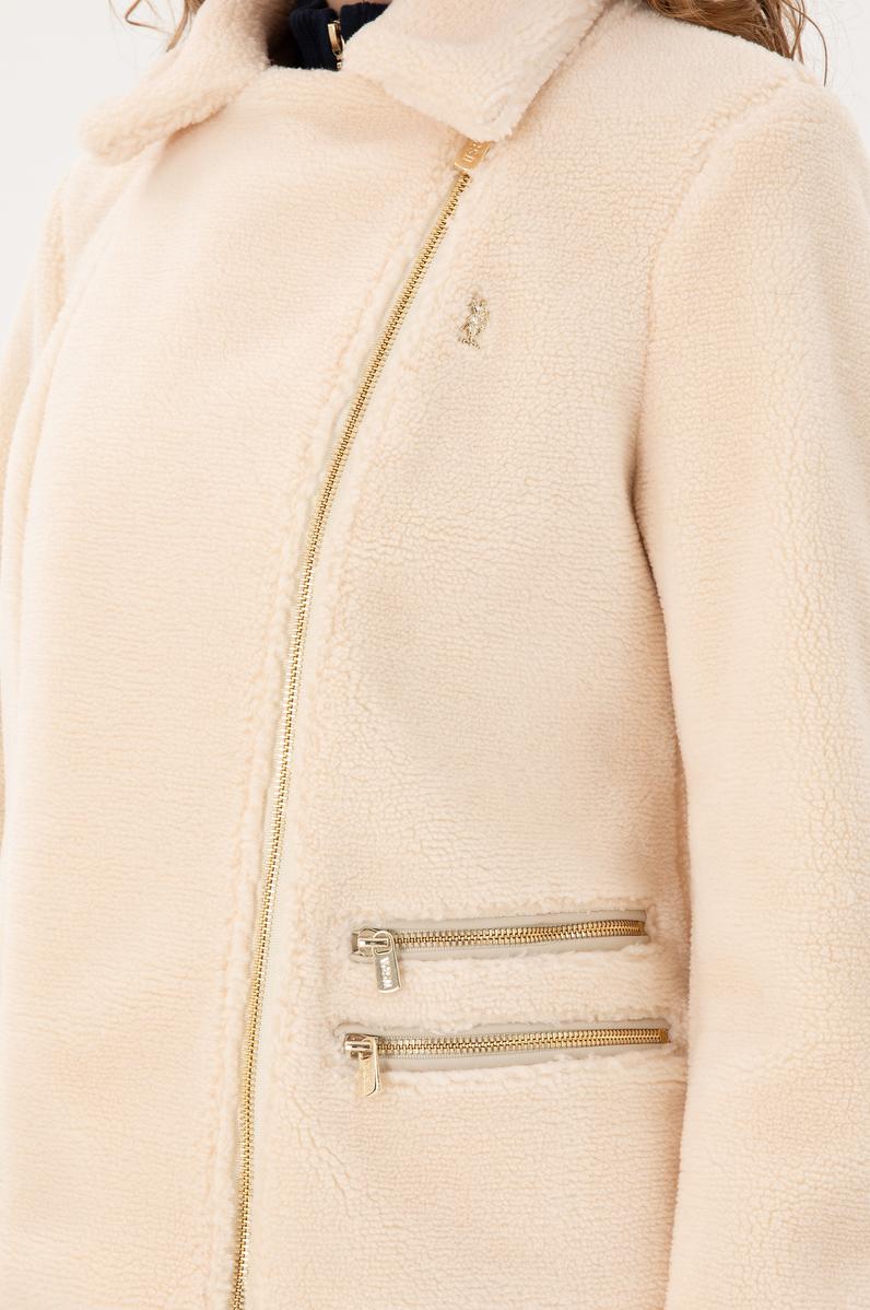 Kadın Ekru Deri Ceket