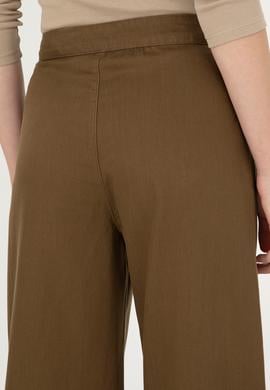 Kadın Haki Kanvas Pantolon - 50290893004