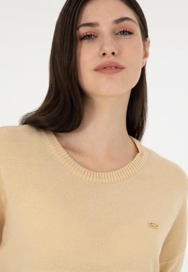 Kadın Kum Bisiklet Yaka Kazak - 50291623028