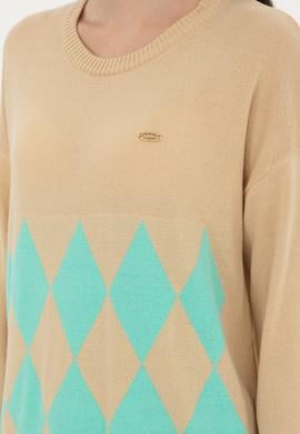 Kadın Kum Bisiklet Yaka Kazak - 50291623028