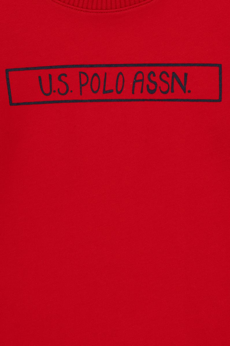 Erkek Çocuk Kırmızı Bisiklet Yaka Sweatshirt