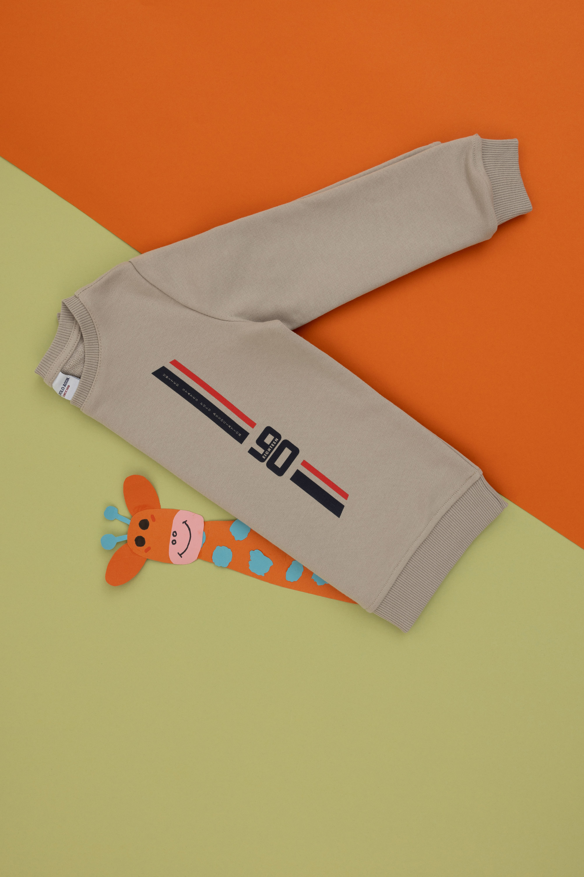 Erkek Çocuk Taş Bisiklet Yaka Sweatshirt - Image 3