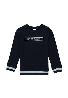 Erkek Çocuk Lacivert Bisiklet Yaka Sweatshirt - 50293608018