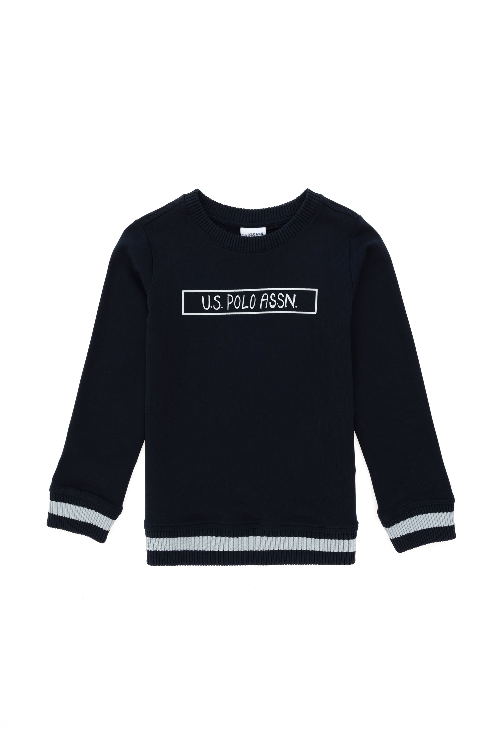 Erkek Çocuk Lacivert Bisiklet Yaka Sweatshirt - Image 1