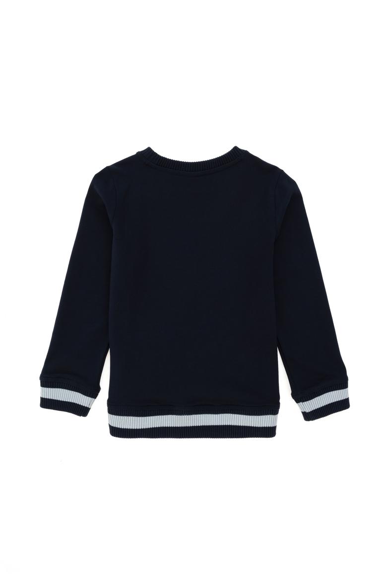 Erkek Çocuk Lacivert Bisiklet Yaka Sweatshirt - 50293608018