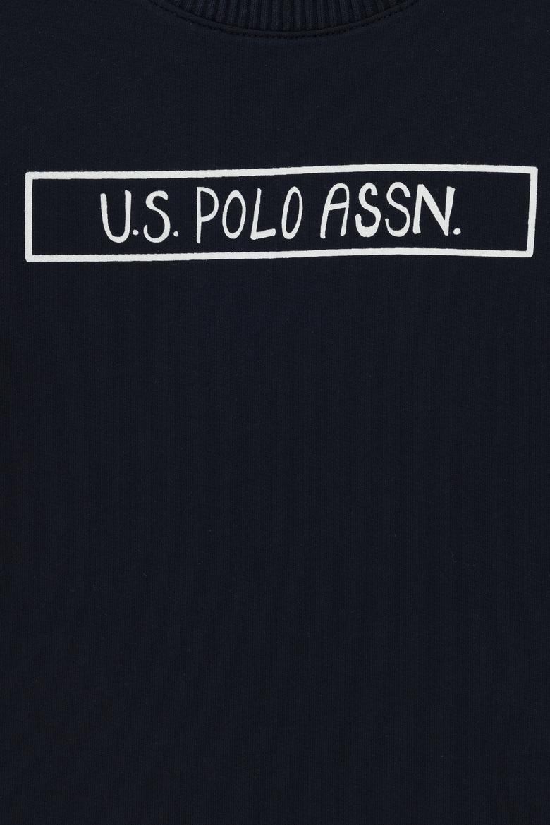 Erkek Çocuk Lacivert Bisiklet Yaka Sweatshirt - 50293608018