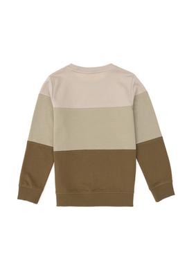 Erkek Çocuk Haki Bisiklet Yaka Sweatshirt - 50293549001