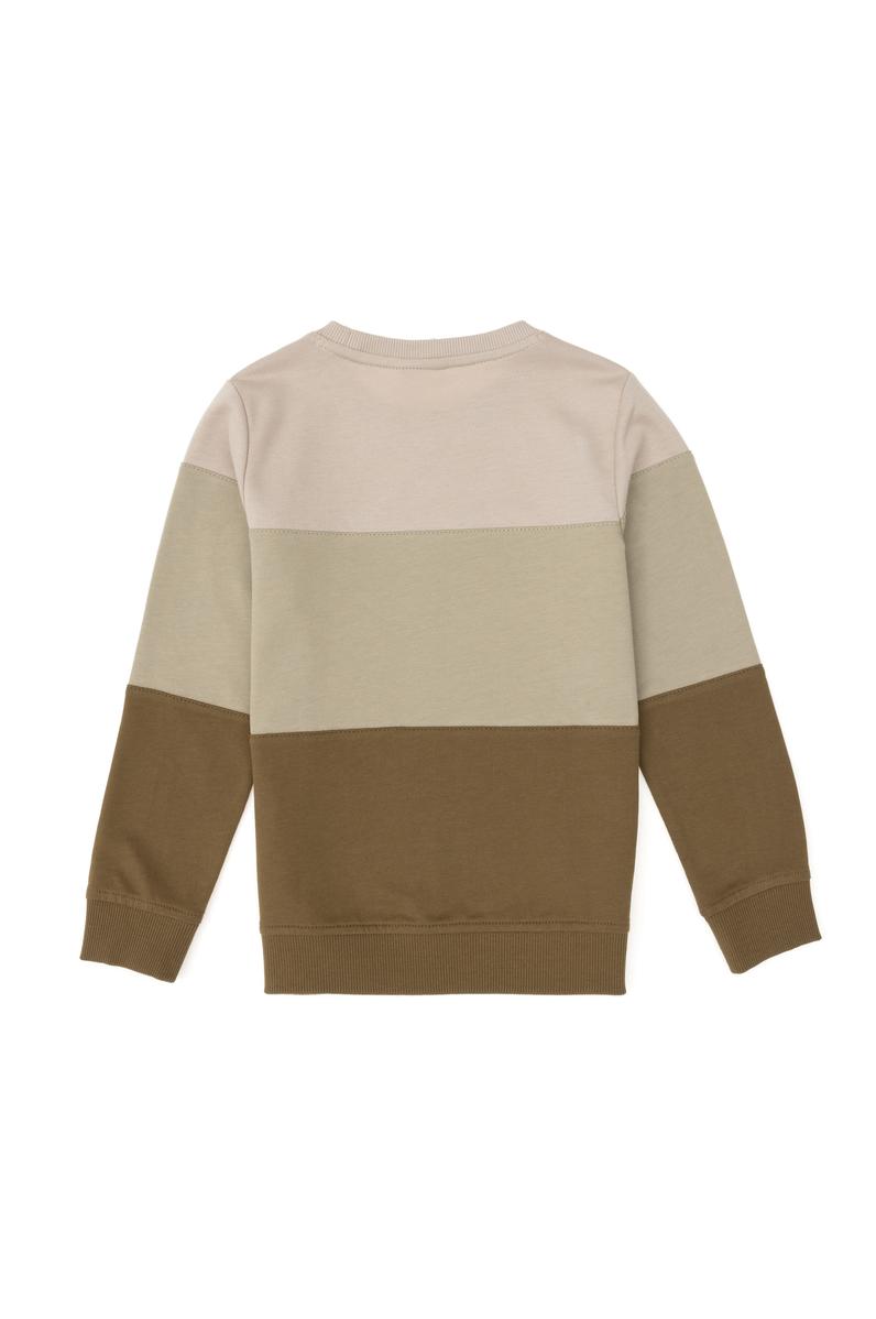 Erkek Çocuk Haki Bisiklet Yaka Sweatshirt