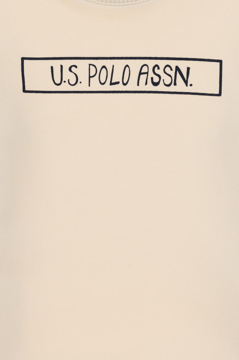 Erkek Çocuk Krem Bisiklet Yaka Sweatshirt