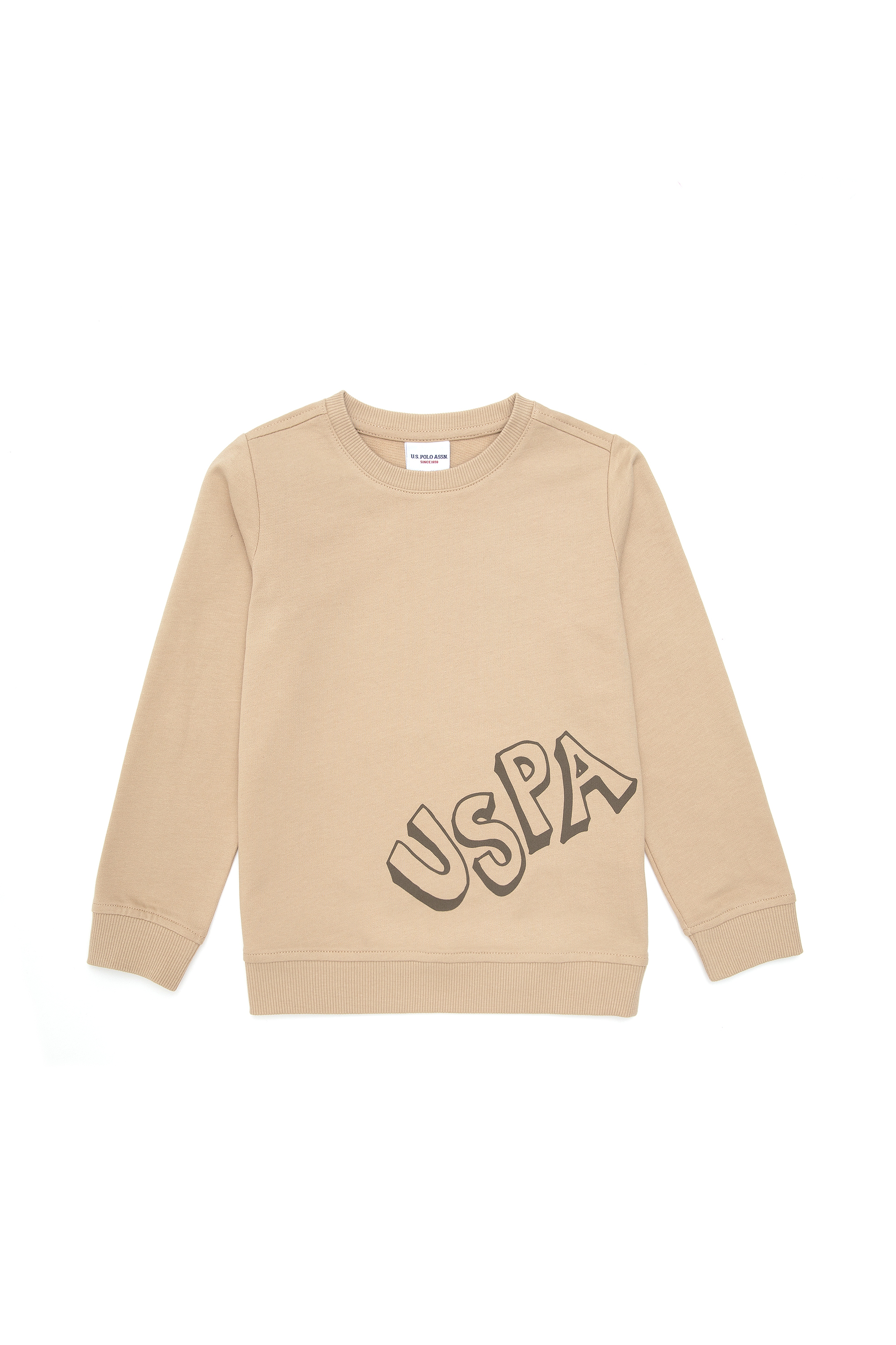 Erkek Çocuk Kum Bisiklet Yaka Sweatshirt