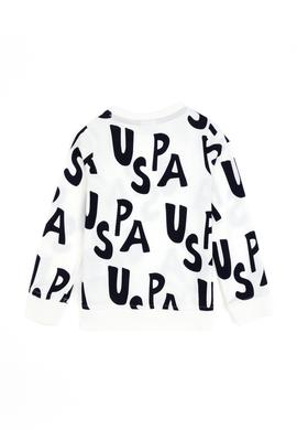 Erkek Çocuk Krem Bisiklet Yaka Sweatshirt - 50293634021