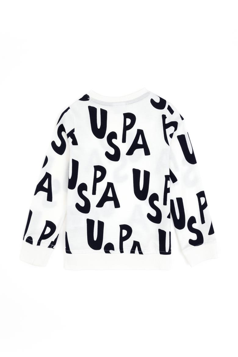 Erkek Çocuk Krem Bisiklet Yaka Sweatshirt - 50293634021