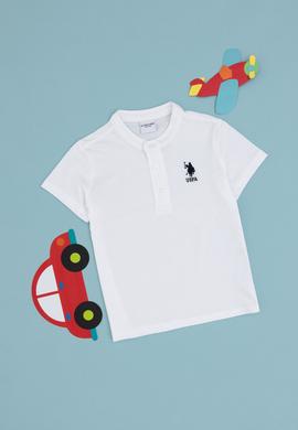 Erkek Çocuk Beyaz Basic Tişört - 50295504082