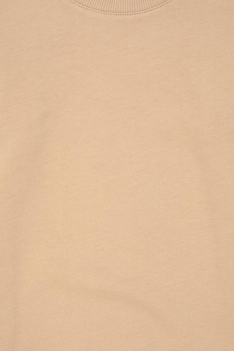 Erkek Çocuk Kum Basic Bisiklet Yaka Sweatshirt - 50293643028