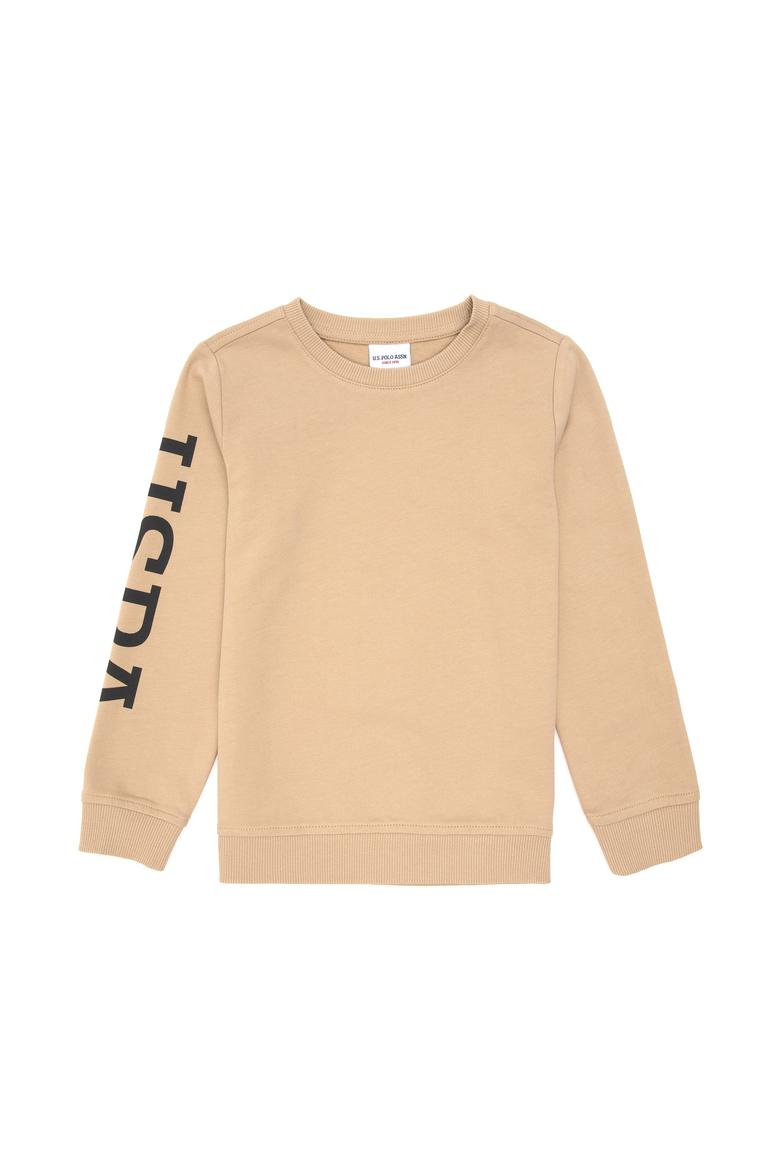 Erkek Çocuk Kum Basic Bisiklet Yaka Sweatshirt - 50293643028