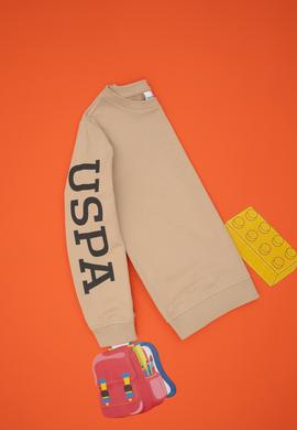 Erkek Çocuk Kum Basic Bisiklet Yaka Sweatshirt - 50293643028