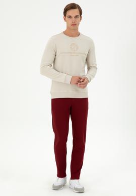 Erkek Regular Fit Bisiklet Yaka Taş Sweatshirt - 50293424001