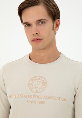 Erkek Regular Fit Bisiklet Yaka Taş Sweatshirt - 50293424001