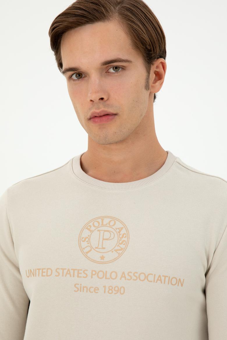 Erkek Regular Fit Bisiklet Yaka Taş Sweatshirt - 50293424001