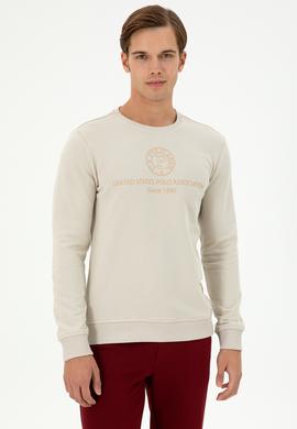Erkek Regular Fit Bisiklet Yaka Taş Sweatshirt - 50293424001