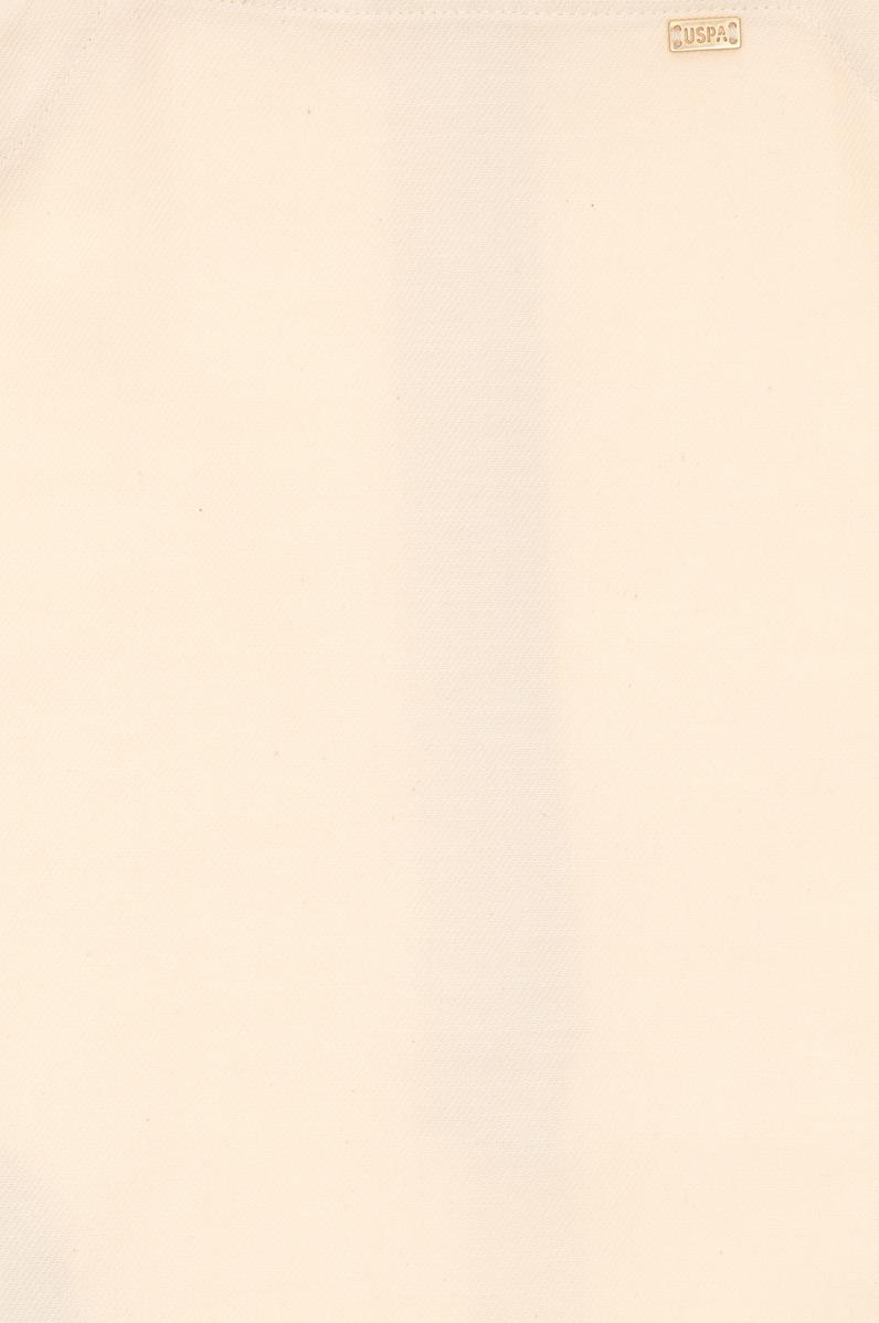 Kız Çocuk Ekru Dokuma Elbise