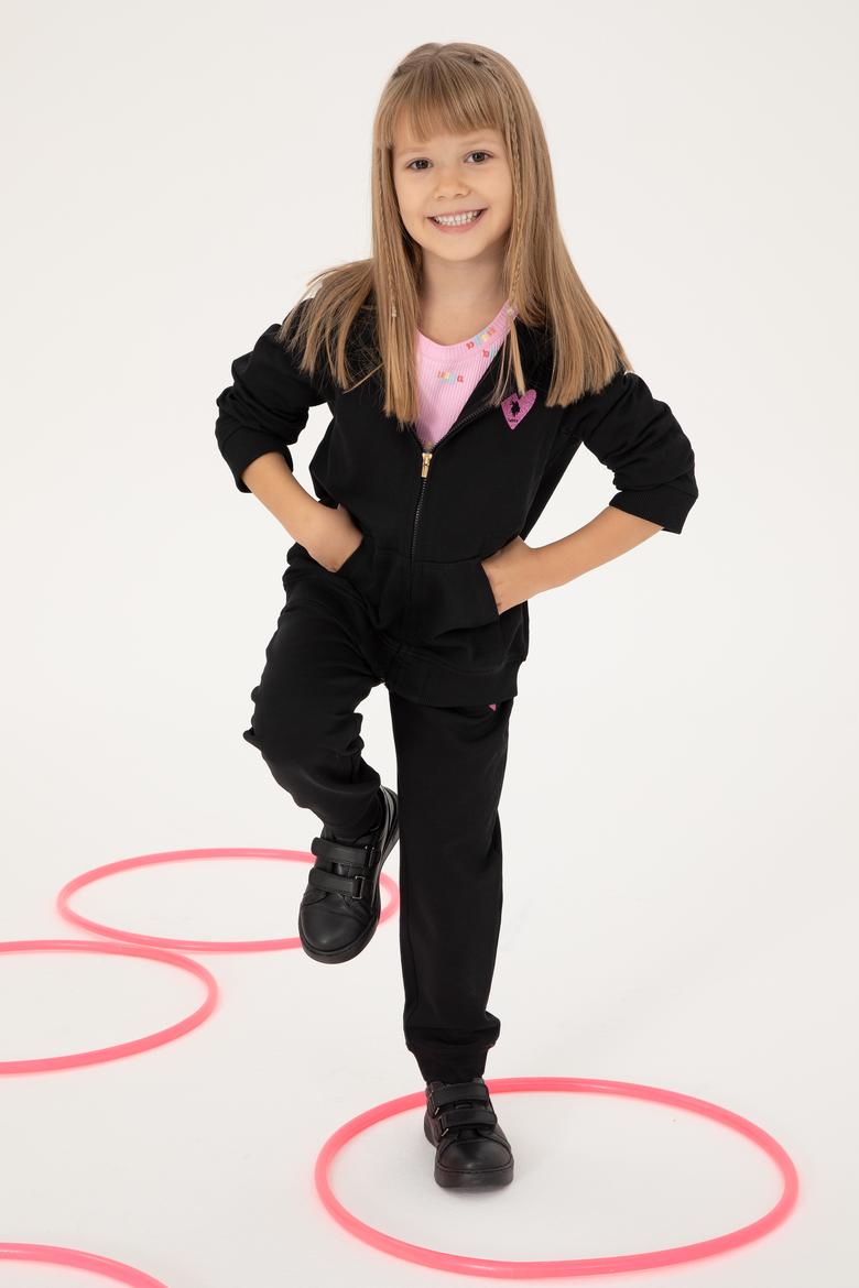 Kız Çocuk Siyah Eşofman Altı - 50296289081