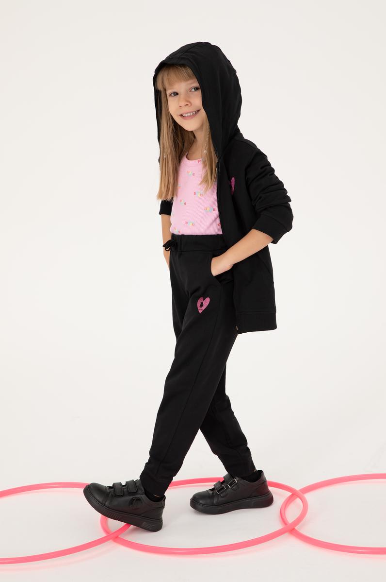 Kız Çocuk Siyah Eşofman Altı