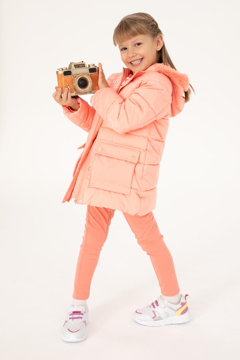 Kız Çocuk Somon Mont