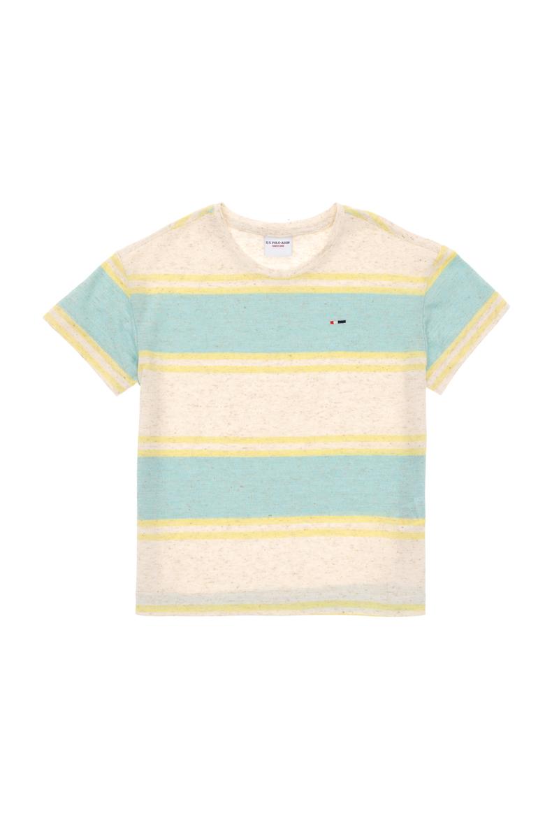 Erkek Çocuk Mint Bisiklet Yaka Tişört - 50282107025