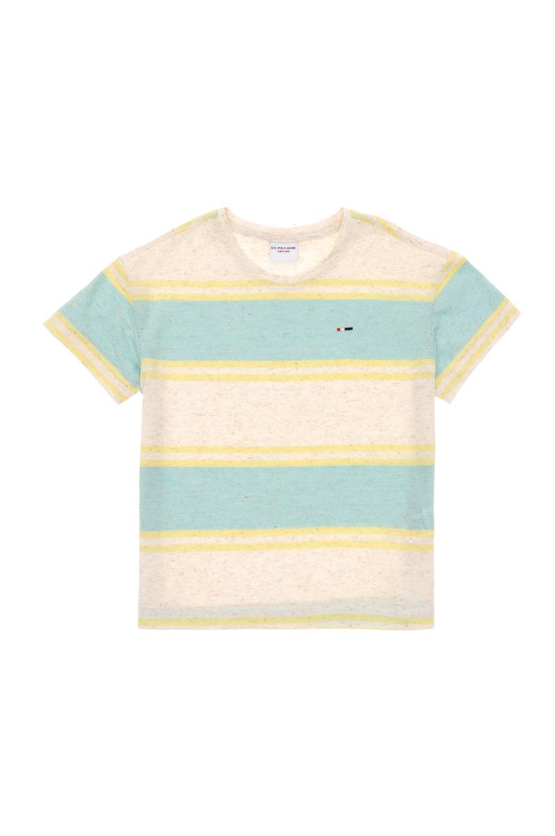 Erkek Çocuk Mint Bisiklet Yaka Tişört