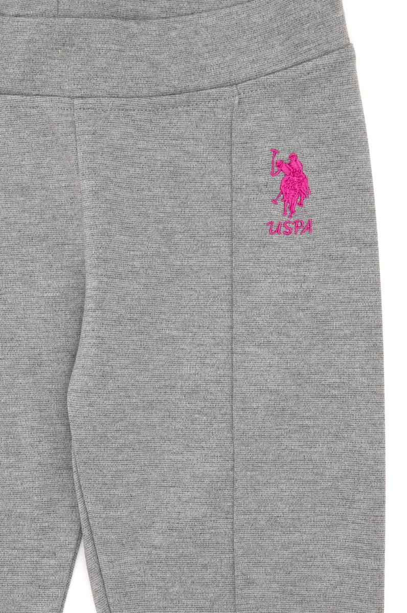 Kız Çocuk Gri Melanj Tayt