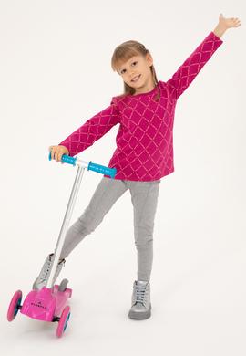 Kız Çocuk Gri Melanj Tayt - 50296370032