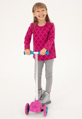 Kız Çocuk Gri Melanj Tayt - 50296370032