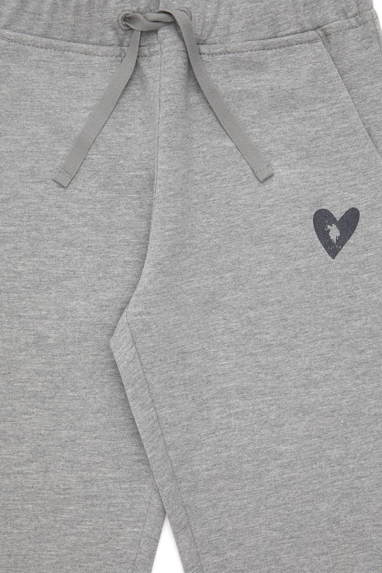 Kız Çocuk Gri Melanj Eşofman Altı - 50296932011