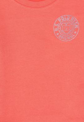 Kız Çocuk Nar Çiçeği Bisiklet Yaka Basic Sweatshirt - 50296391023