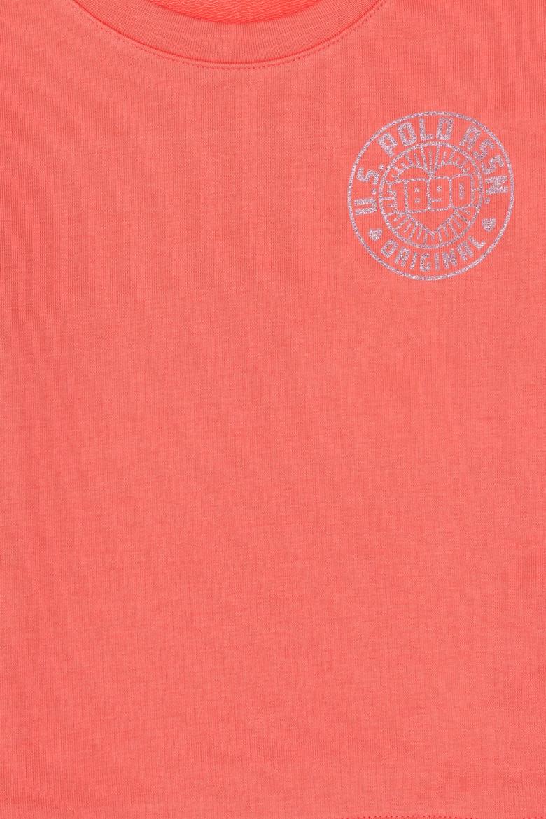 Kız Çocuk Nar Çiçeği Bisiklet Yaka Basic Sweatshirt - 50296391023