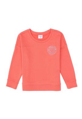 Kız Çocuk Nar Çiçeği Bisiklet Yaka Basic Sweatshirt - 50296391023